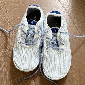 Allbirds White and Blue Sneakers